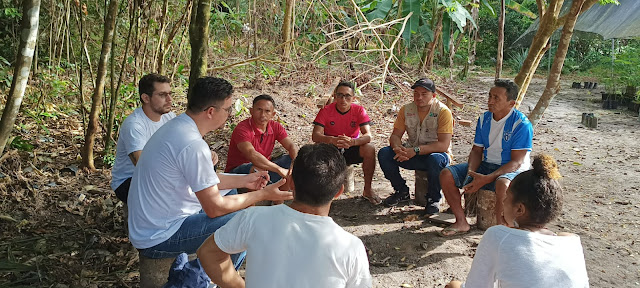 Imagem da reunião para mapear áreas com aptidão para recomposição florestal no Marajó